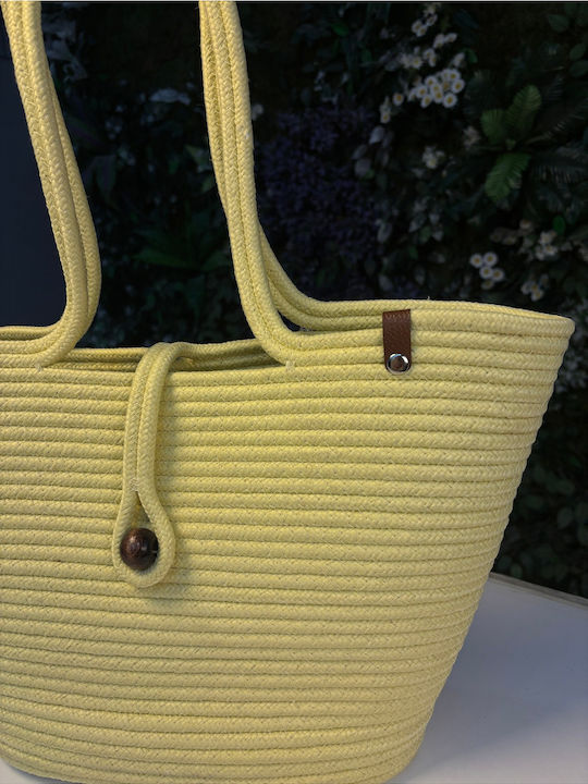 Wicker Beach Bag Multicolour