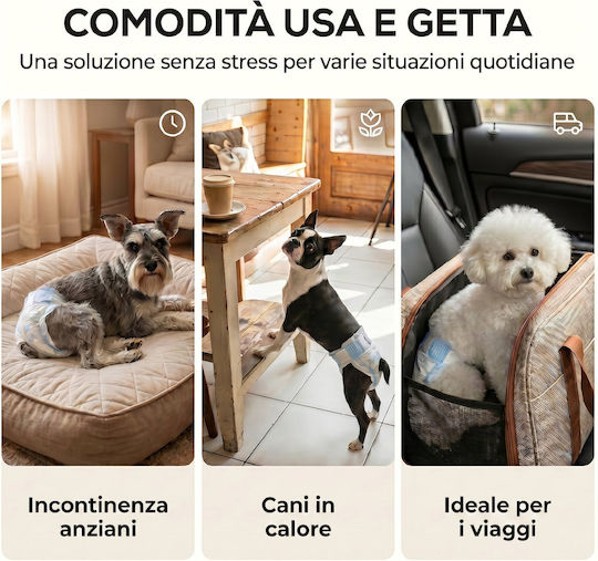 Pawhut Chiloței pentru câini pentru perioadă 48 buc