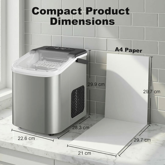 HomCom Ice Machine With Daily Production 12kg