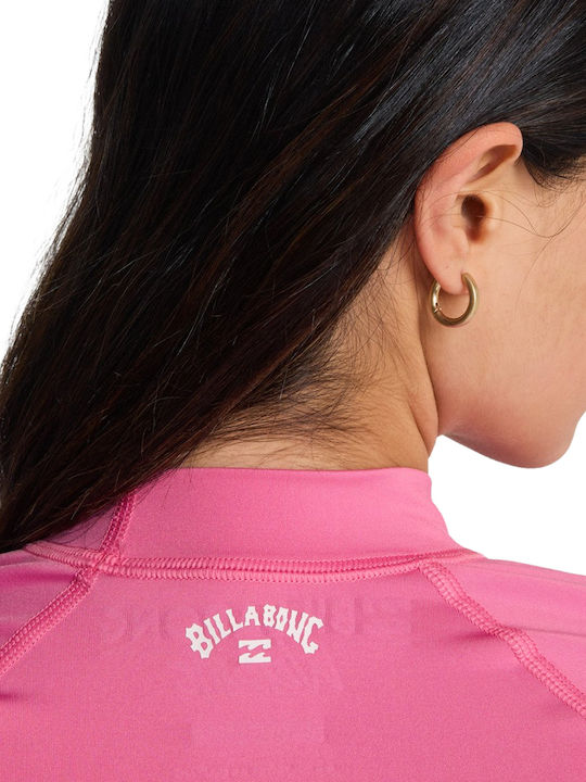 Billabong Surf Frauen Kurzärmliche Sonnenschutzshirts Rosa