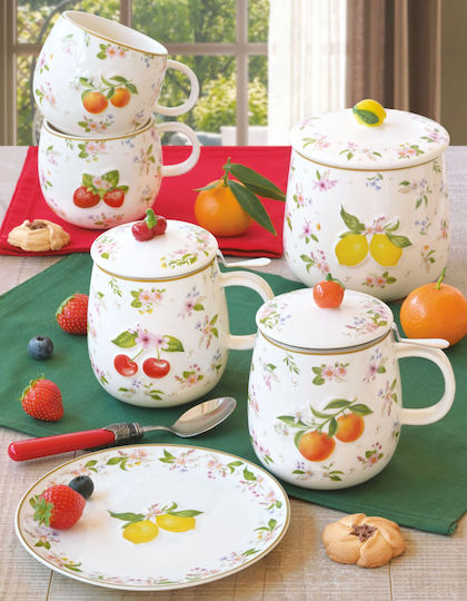 Easylife Cană Fancy Fruit Din Porțelan În Diferite Modele Portocalii 400ml (Diverse Designuri) Easylife Cană Fancy Fruit Din Porțelan În Diferite Modele Portocalii 400ml (Diverse Designuri)