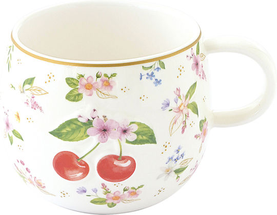 Easylife Fancy Fruit Mug Made of Porcelain in Various Orange Designs 400ml (Various Designs)