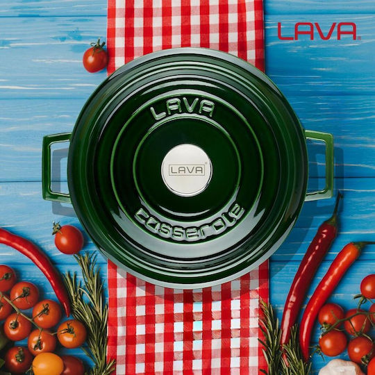 Lava Premium Majolica Cast Iron Stockpot from Mantemi 6.71L / 28cm