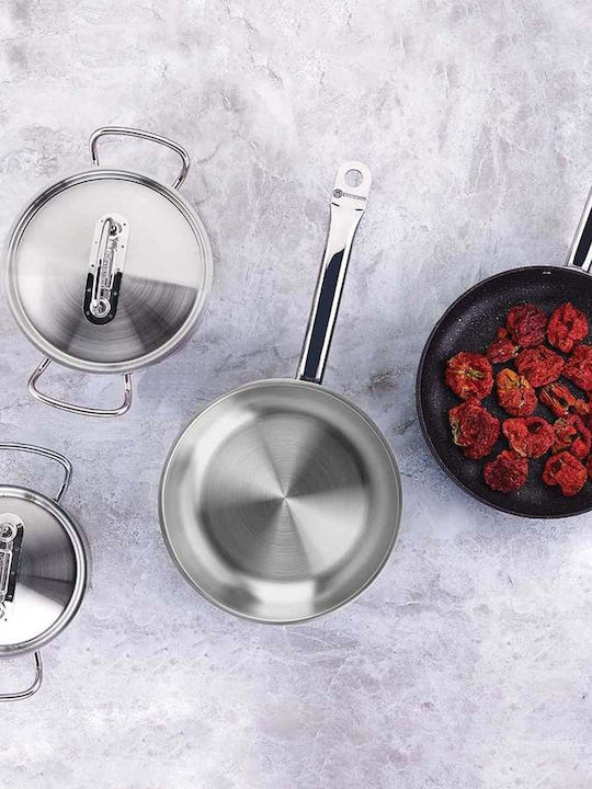 Korkmaz Proline Stainless Steel Shallow Pot 5lt / 24cm