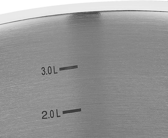 Korkmaz Proline Oală Joasă din Oțel Inoxidabil 5lt / 24cm