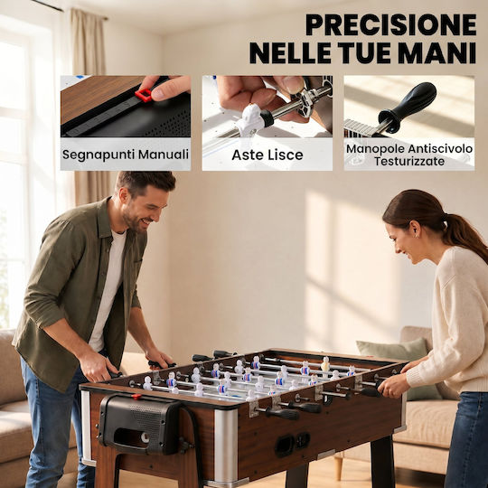 Sportnow Επιδαπέδιο Air Hockey Πολλαπλών Παιχνιδιών Ξύλινο