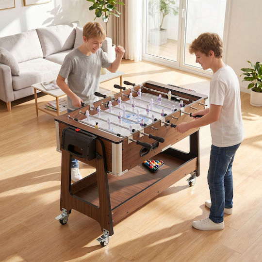 Sportnow Επιδαπέδιο Air Hockey Πολλαπλών Παιχνιδιών Ξύλινο