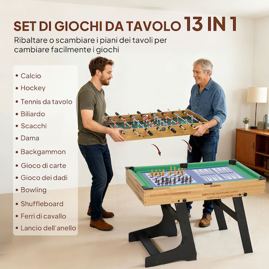 Sportnow Въздушен хокей дървено сгъваем