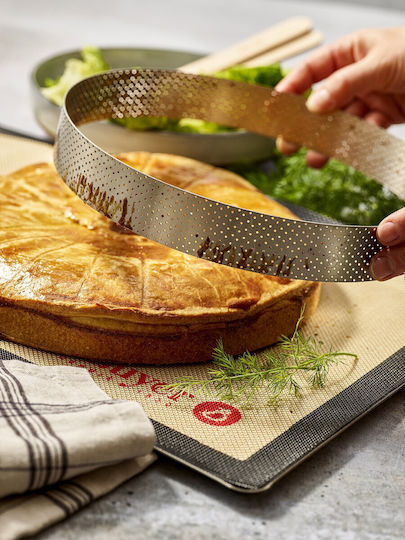 Perforated Tart Ring Stainless Steel 24.5 Cm De Buyer