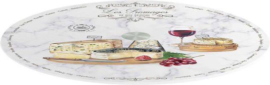 Easylife Les Fromages Servierplatte Glas Mehrfarbige