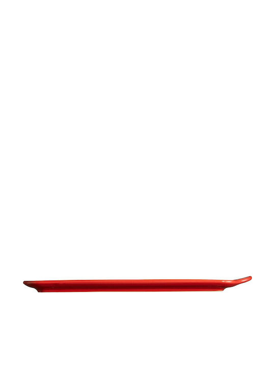 Emile Henry Aperitivo Rectangular Ceramic Red Serving Platter 32x21cm