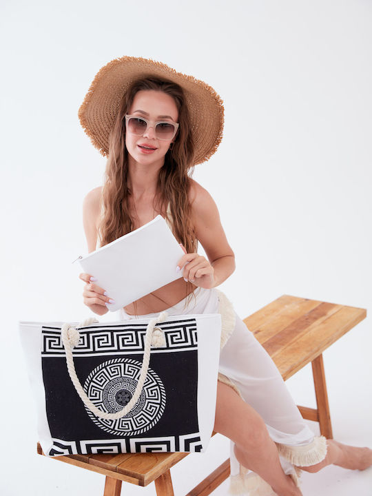 Fabric Multicolour Beach Bag