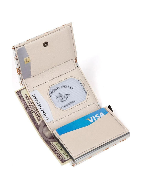 Мъжки портфейл с RFID Бял