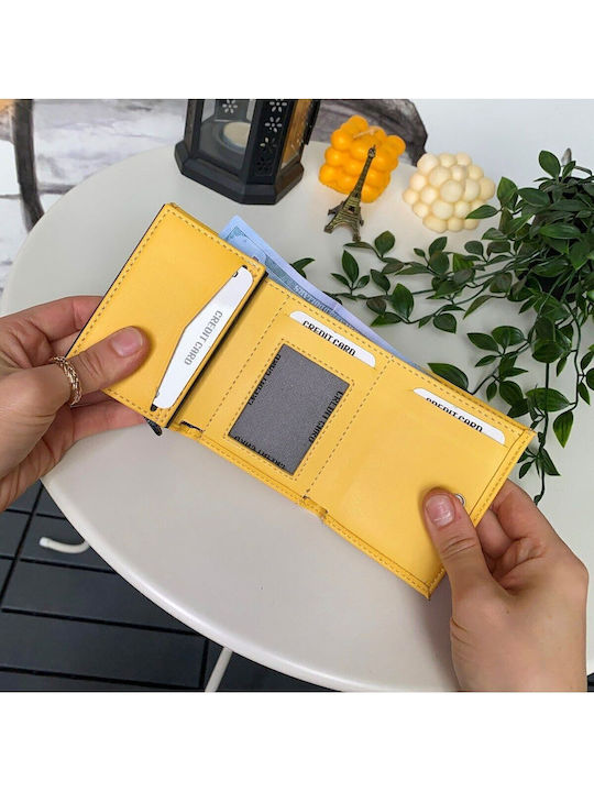 Men's Wallet with RFID Yellow