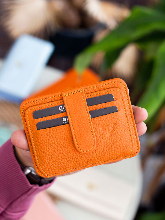 Leder Herrenbrieftasche Orange