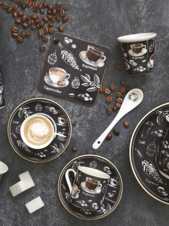 Easylife Cana Barista Maro Din Porțelan 240ml