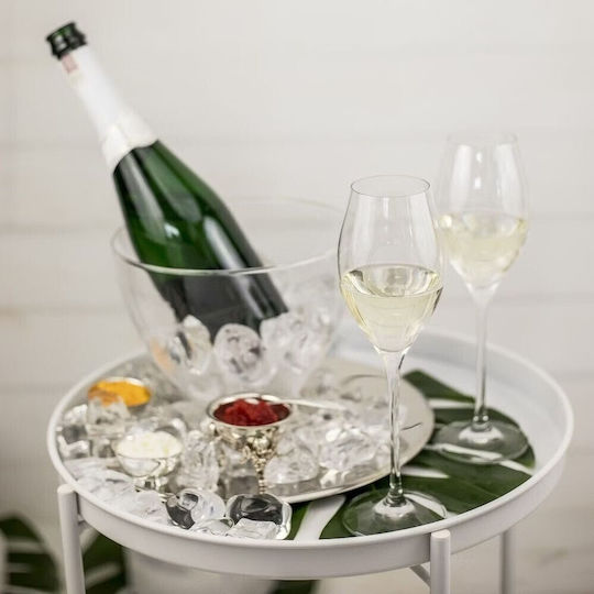 Krosno Harmony Champagne Glass Set Goblets Crystal 300ml 6 Pieces
