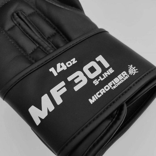 Olympus Sport Boxing Gloves Leather Competition Black
