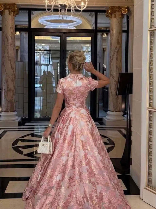 Rochie Maxi de vară pentru Nuntă / Botez Roz