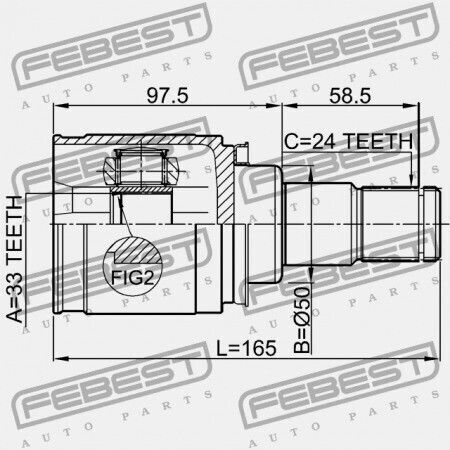 Лява Вътрешна Шарнир Mitsubishi Лансер Cy Cz 2007.03-2013.02 Eur 3817a139