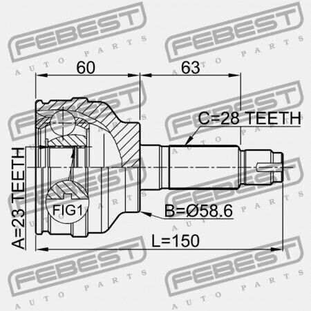 Mazda 3 Bk 2003-2006 Eu Εξωτερικός Σύνδεσμος Fg05-25-500a