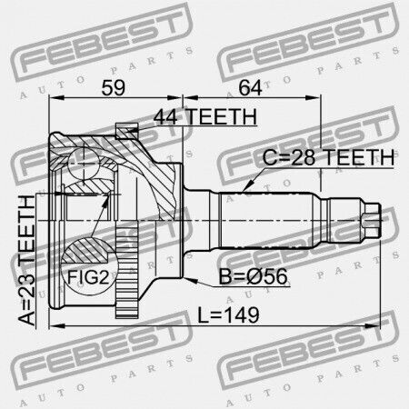 Външен Свързващ Елемент Mazda 6 Wagon Gy 2002-2005 Eu G568-25-60x