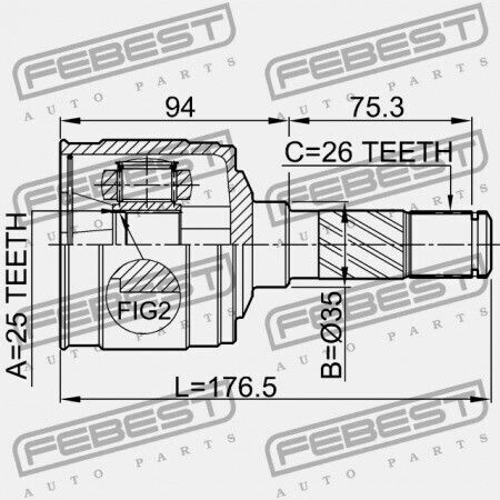 Conector Interior Dreapta Mazda BT-50 UN 2006-2008 EU MD23-25-50X
