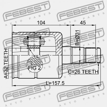 Audi A3 S3 Sportb. Lim. Qu 2004-2013 Rdw Εσωτερικός Σύνδεσμος 1k0498103cx