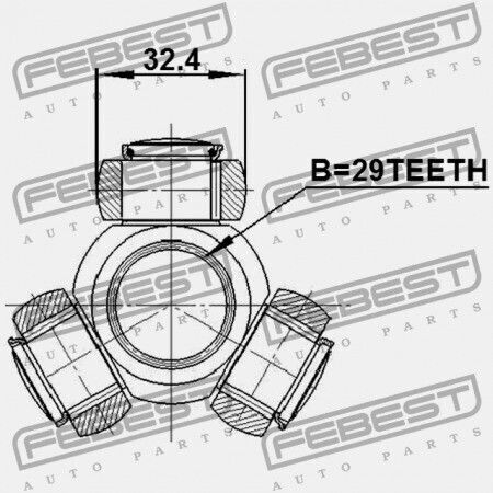 Febest Frontsystem Für Mitsubishi Lancer Cy Cz 2007.03-2013.02