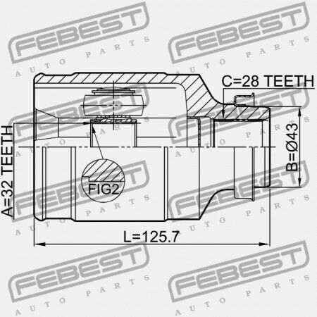 Десен Вътрешен Връзка Mazda 6 Gh 2007-2010 Eu Gd75-25-50xc