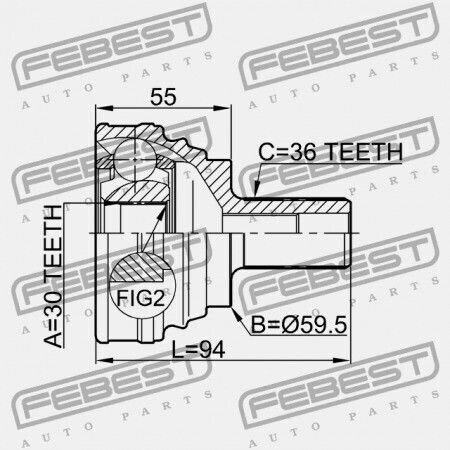 Audi A3 S3 Sportb. Lim. Qu 2004-2013 Εξωτερικός Σύνδεσμος Rdw 1k0498099