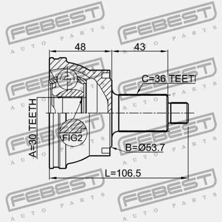Audi A2 2000-2005 Външен Връзка Rdw 6r0498099x