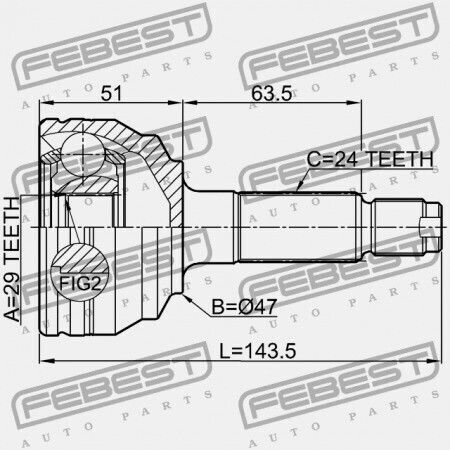 Външен Свързващ Елемент Дайхатсу Материал M401 M402 M412 2006-2012 43420-b1031