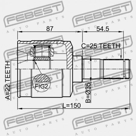 Hyundai Accent 00 1999 Gen Εσωτερικός Σύνδεσμος 49500-25400