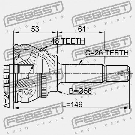 Außenseitischer Verbindungsteil Toyota Celica ZZT23 1999.08-2005.07 Eu 43470-29655