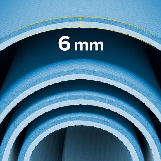 Rebel Active Yoga Exercise Mat Blue (183x61cm)