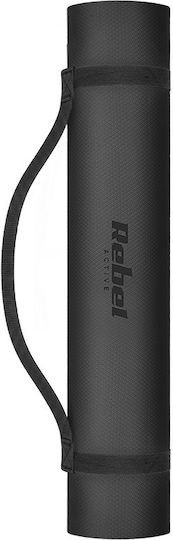 Rebel Active Saltea de Gimnastică Yoga Neagră (200x90cm)