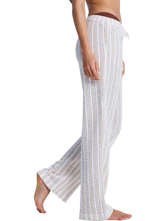 Roxy Women's Beachwear Pants In White Colour