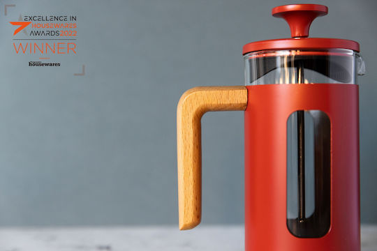 Manual Coffee Maker Made Of Borosilicate Glass 350 Ml Pisa Red La Cafetiere
