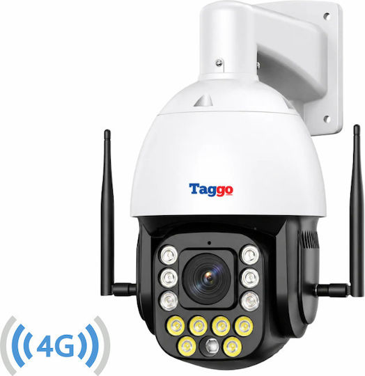 Taggo TAGGO-PRO50-99X-4G Cameră de Supraveghere IP 4G Full HD+ 5MP Impermeabilă cu Comunicare Bidirecțională