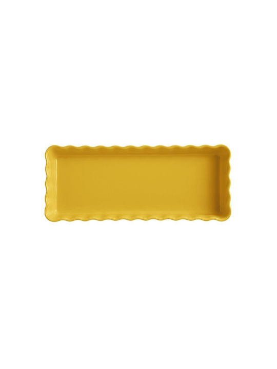 Emile Henry Rechteckiges Hitzebeständiges Kochgeschirr für Törtchen aus Keramik 36x15cm 603490