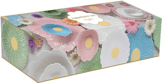 Easylife Daisy Ορντεβιέρα από Πορσελάνη Πολύχρωμη Ø10cm