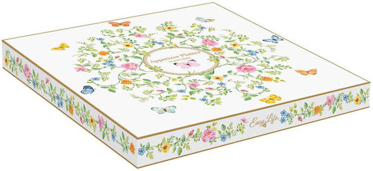 Easy-Life Dancing Butterflies Etagere für Vorspeisen aus Porzellan Ø25.5cm