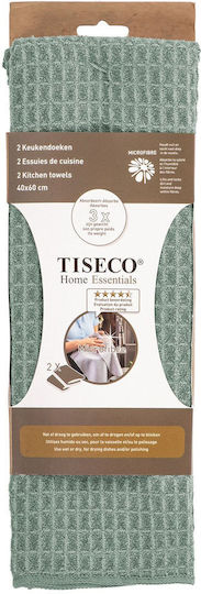 Tiseco Essential Tiseco Küchentücher in Grün Farbe 40x60cm 2 Stück