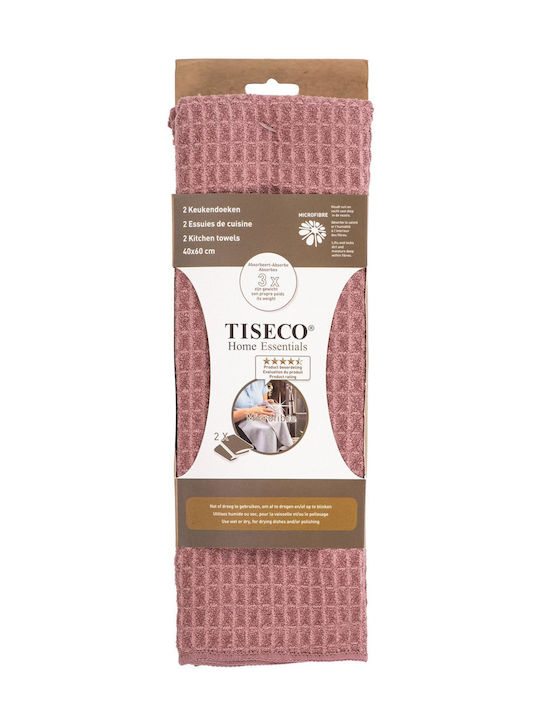 Tiseco Essential", "mauve Πετσέτα Κουζίνας σε Μωβ Χρώμα 40x60cm 2τμχ
