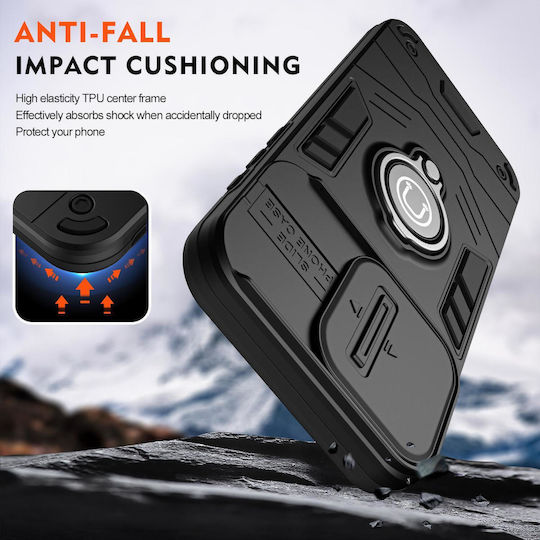 Spigen Samsung Galaxy A17 5g Schiebeschutz Camshield Handyhülle Ring Schutzabdeckung Schwarz