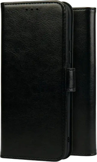 Rosso Husă Pu Wallet din piele artificială neagră (Poco X8 Pro)