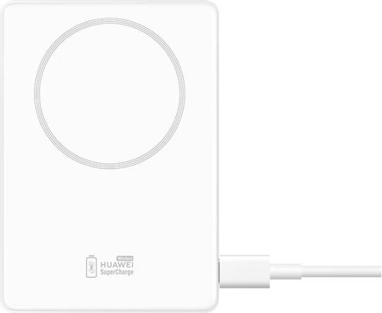 Huawei Baterie Externă MagSafe 5000mAh Cu Port De Ieșire USB-C Albă