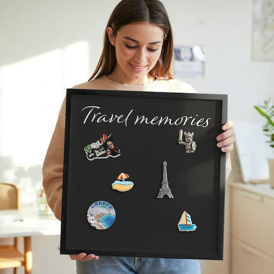 Tulup Magnettafel Reiseerinnerungen 100x70 cm