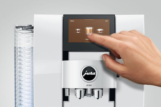 Jura Automatic Espresso Machine 1450W 15bar Pressure for Cappuccino with Grinding Mill White 2128124